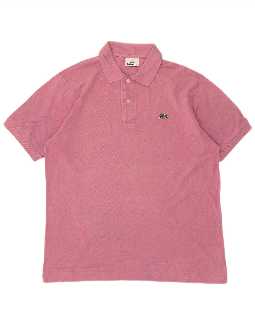 Lacoste Mens Polo Shirt Size 5 Large Pink Cotton