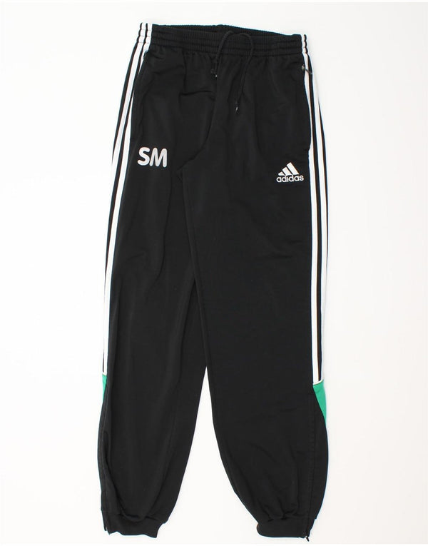 Adidas Mens Tracksuit Trousers Joggers UK 38/40 Medium Black Colourblock