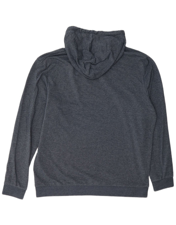 Jack & Jones Pull à capuche graphique pour homme 2XL Bleu Coton