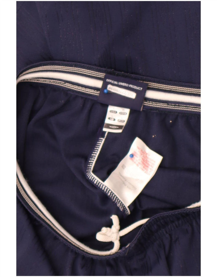 Umbro Mens Sport Shorts Large Navy Blue Polyester