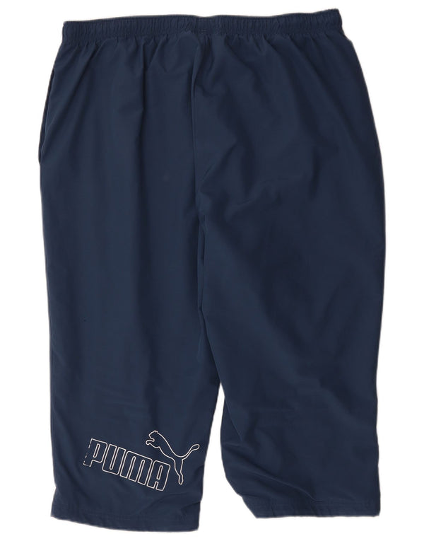 Puma Herren Graphic Capri Trainingshose 2XL Marineblau Polyester