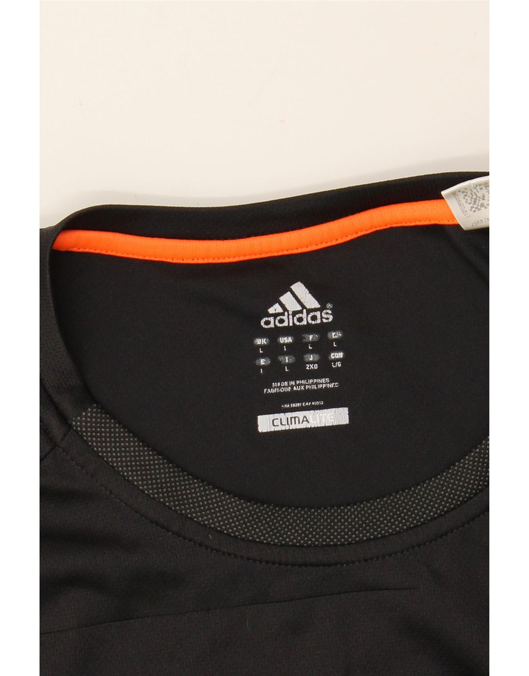 ADIDAS Mens Climalite Graphic T-Shirt Top Large Black Vintage Adidas and Second-Hand Adidas from Messina Hembry 