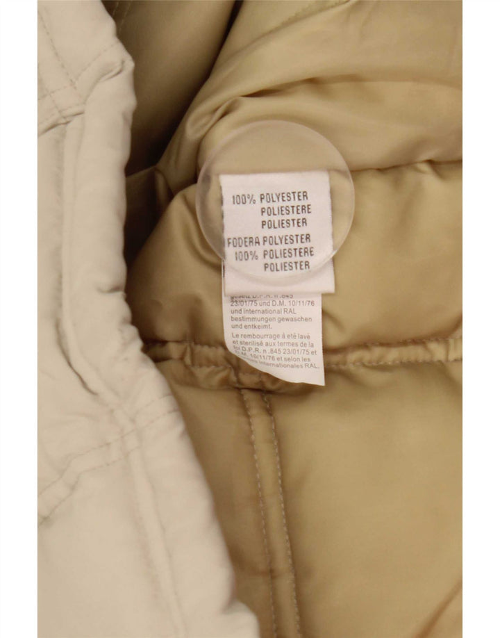 Wampum Mens Padded Jacket UK 44 2XL Beige Polyester