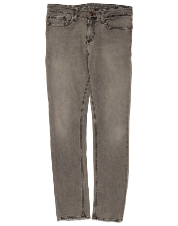 Jeans skinny da uomo Calvin Klein W31 L31 cotone blu navy