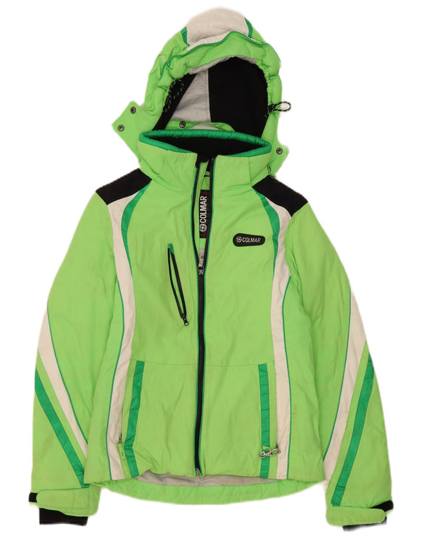 Jachetă de schi supradimensionată pentru femei Colmar, cu glugă, IT 40 XS, verde, color block