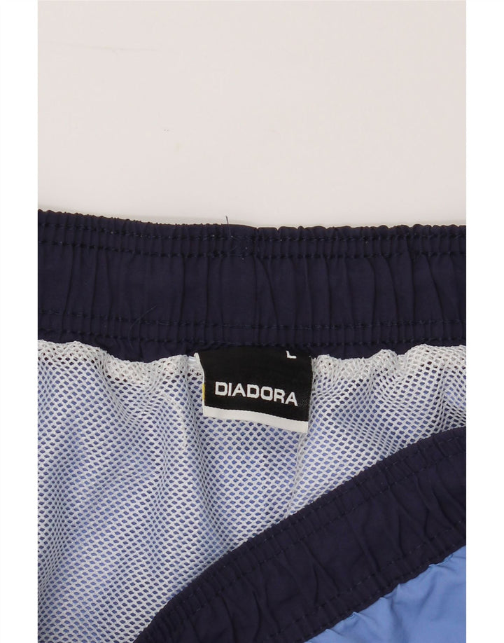 DIADORA Mens Sport Shorts Medium  Blue Vintage Diadora and Second-Hand Diadora from Messina Hembry 