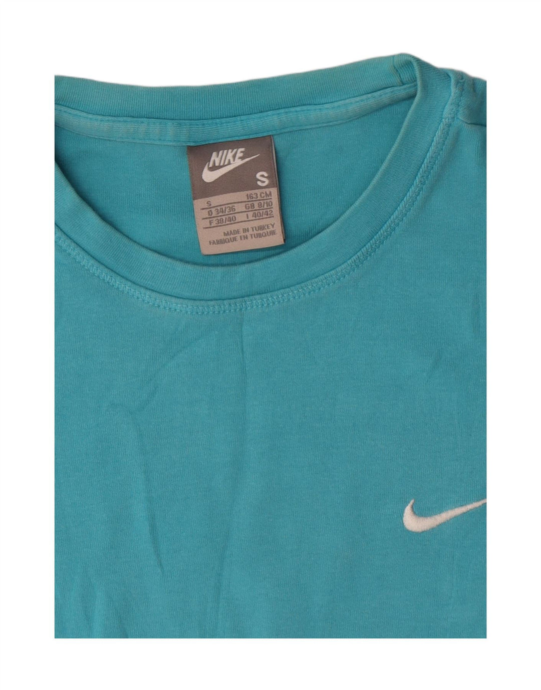 Nike Womens T-Shirt Top UK 8/10 Small Blue