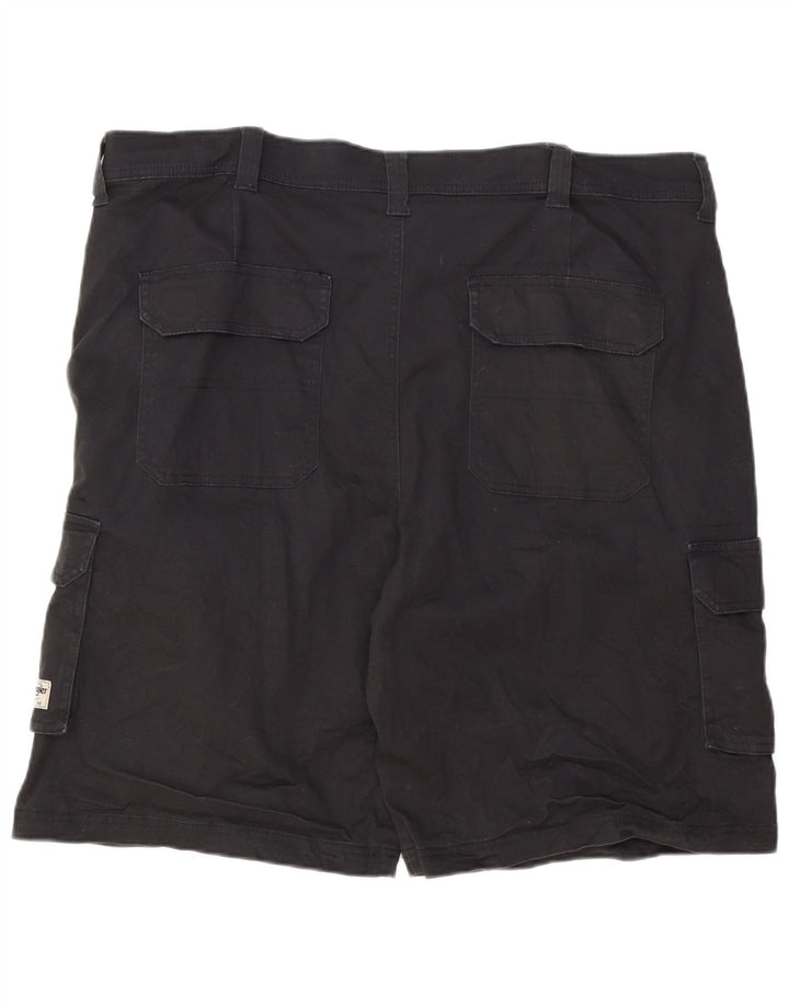 WRANGLER Mens Cargo Shorts W40 XL Black Cotton