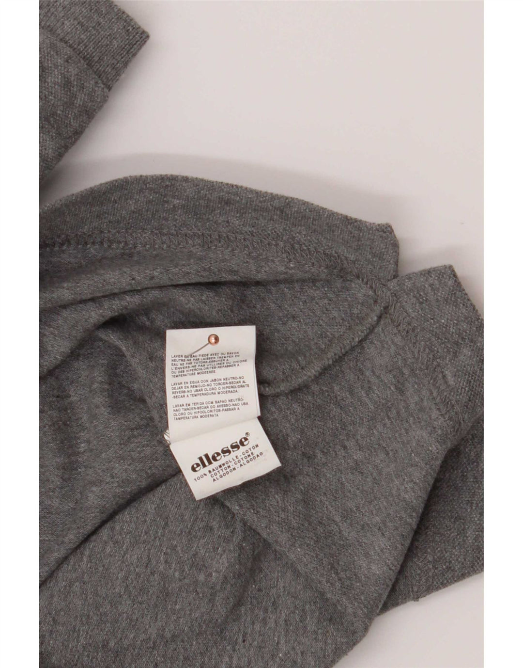 Ellesse Mens Polo Shirt 2XL Grey Cotton