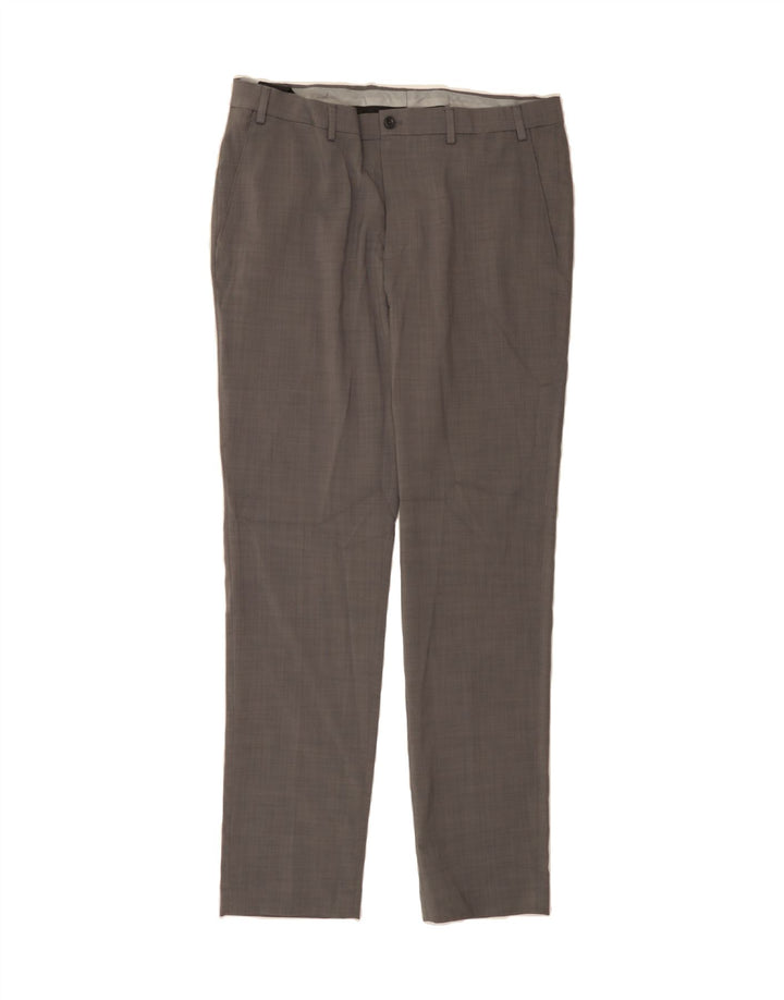 MICHAEL KORS Mens Slim Chino Trousers W32 L32  Grey Polyester Vintage Michael Kors and Second-Hand Michael Kors from Messina Hembry 