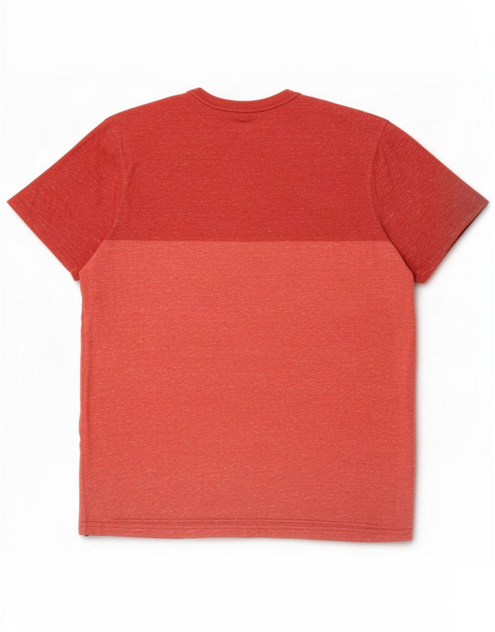 Mossimo T-Shirt męski Top średni czerwony Colorblock Cotton