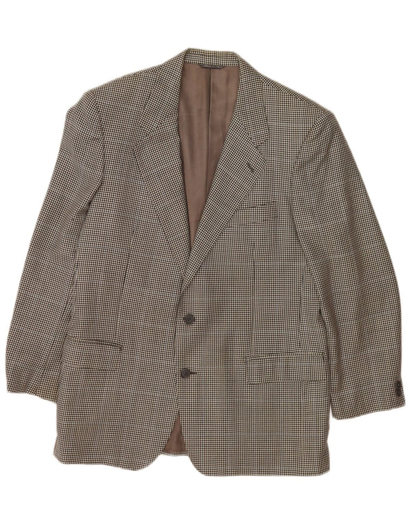Policarpo Herre 2-knaps blazerjakke UK 38 Medium Grey Houndstooth