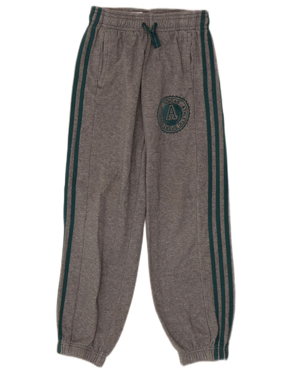 Adidas Pantalon de survêtement graphique pour garçon 11-12 ans Gris moucheté