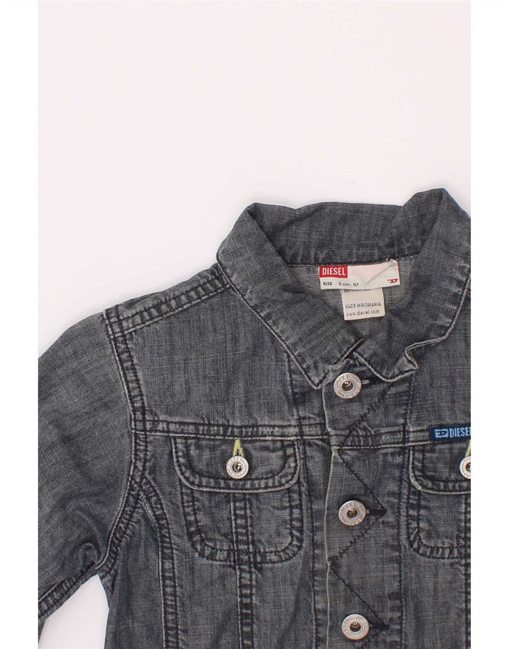Diesel Jaqueta jeans masculina 2-3 anos algodão azul