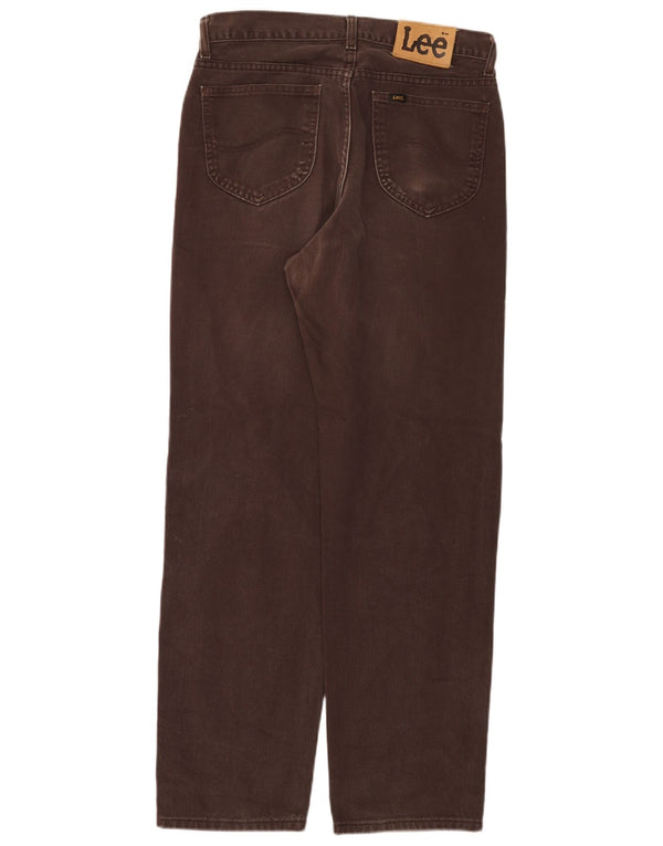 Мужские прямые джинсы Lee Kansas W34 L32, коричневый хлопок