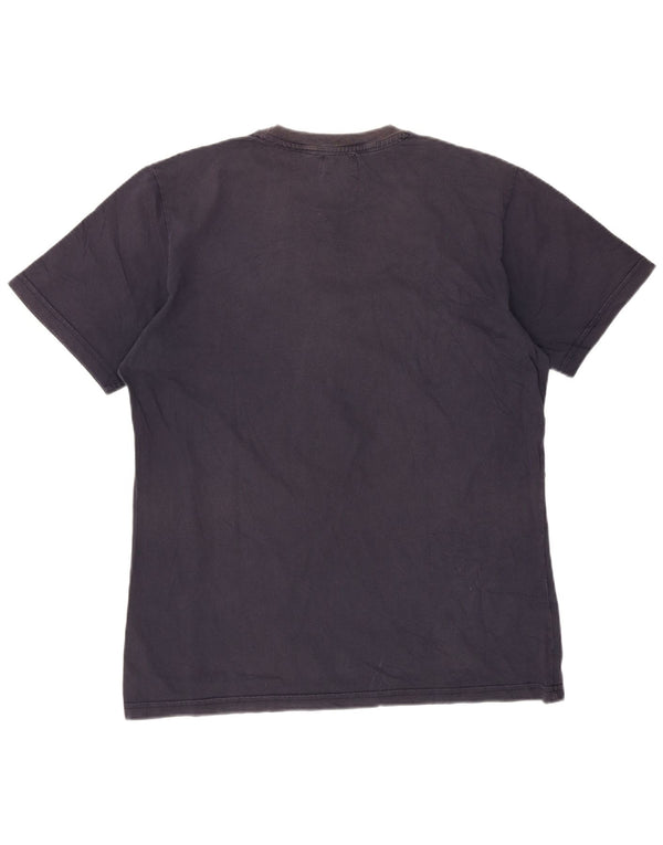 Converse Mens Graphic T-Shirt Top XL Azul Marinho Algodão