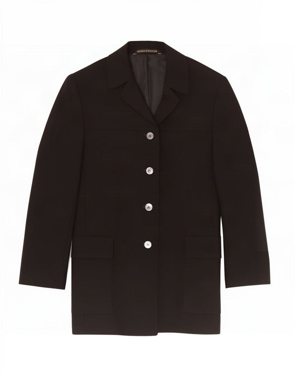Marks & Spencer Veste St. Michael Blazer pour femme UK 12 Noir moyen