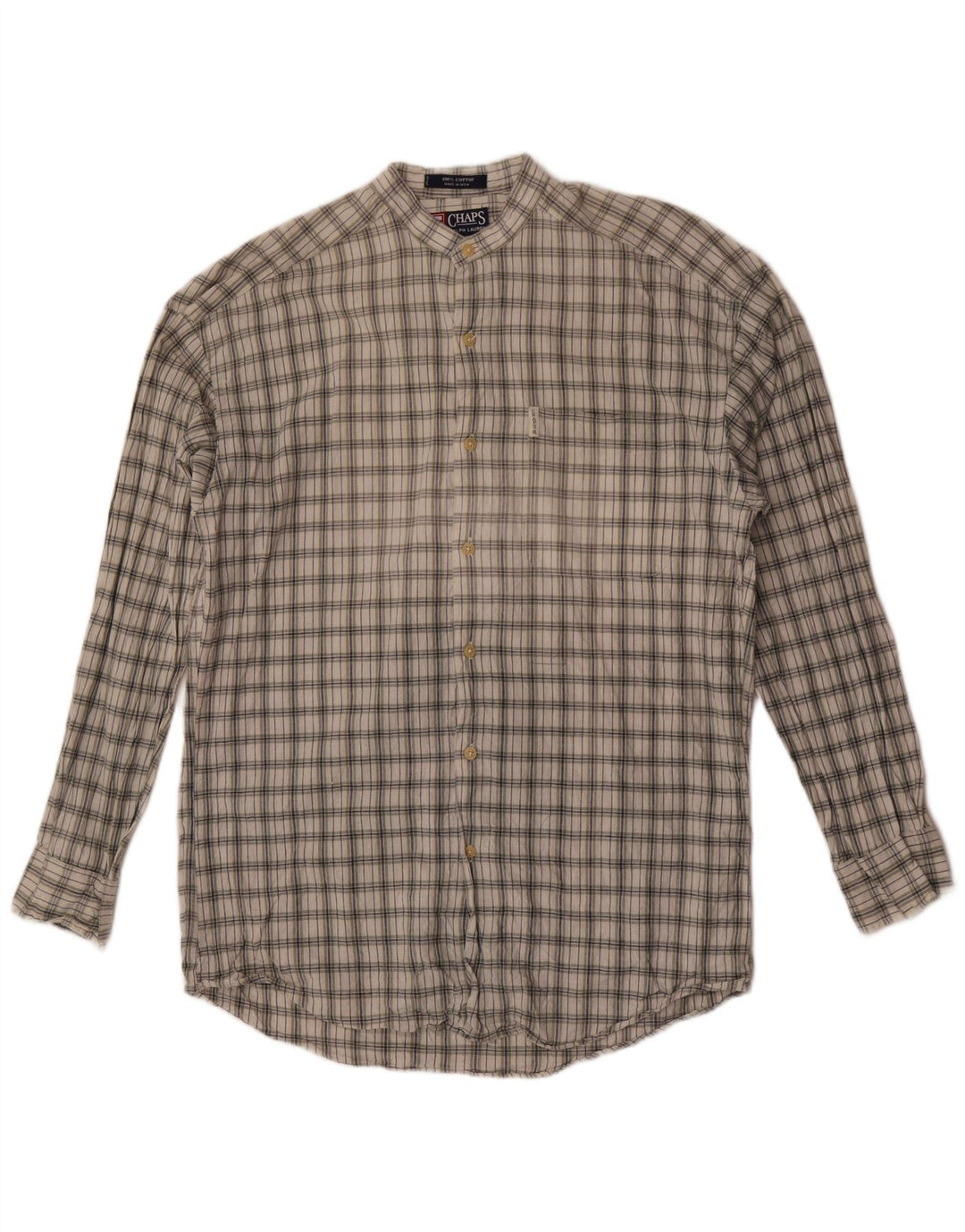 Chaps Ralph Lauren Herreskjorte Medium Khaki Ternet Bomuld