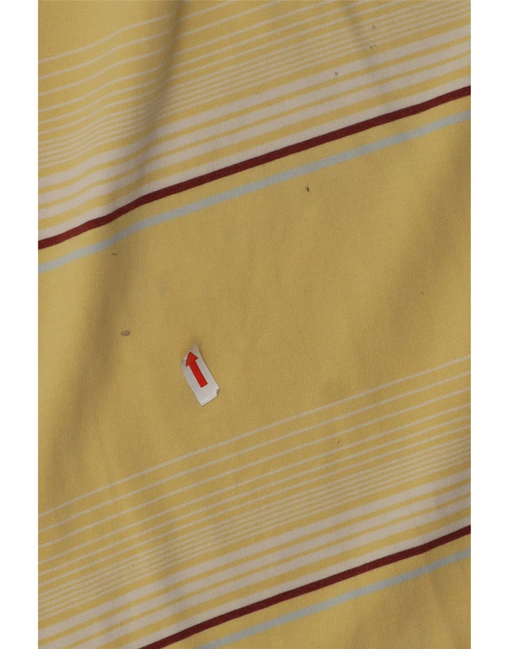 Levi's Mens Graphic Polo Shirt Small Yellow Striped