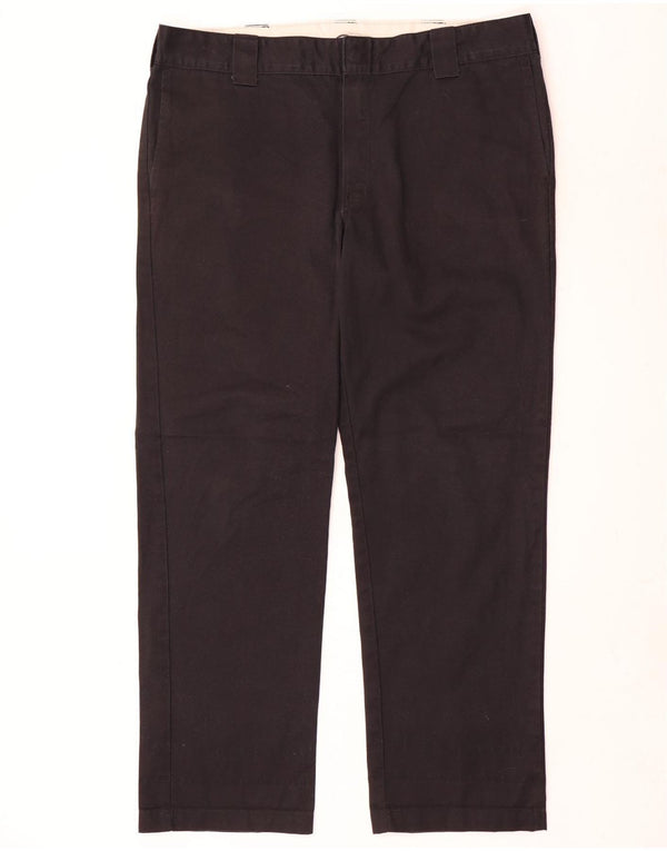 Pantaloni chino dritti slim da uomo Dickies W38 L32 poliestere nero