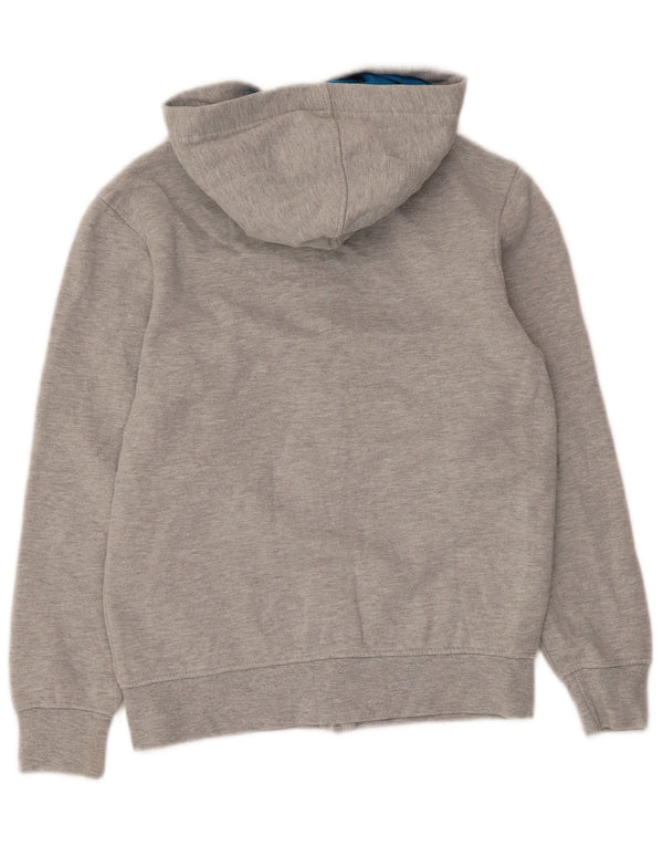 Saltrock Pull à capuche zippé graphique pour garçon 7-8 ans Gris Coton