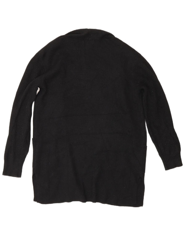 Marks & Spencer Womens Longline Cardigan Sweater UK 10 Small Black