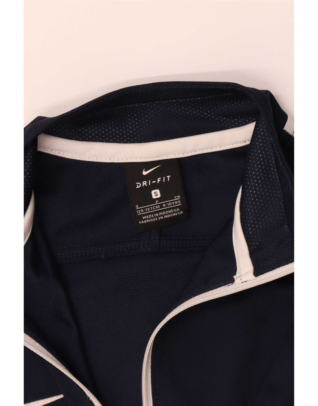 Nike Boys Dri Fit Tracksuit Top Jacket 8-9 Years Small Navy Blue