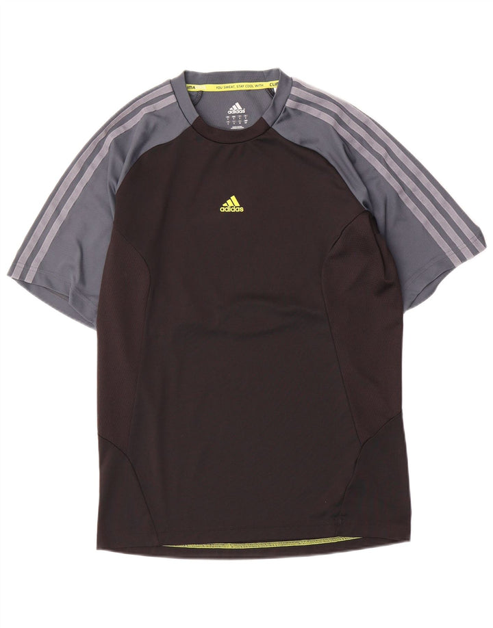 Adidas Mens Climacool T-Shirt Top Small Black Colourblock