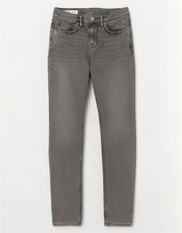 Zara Mens Slim Jeans EU 36 XS W29 L30 Grey