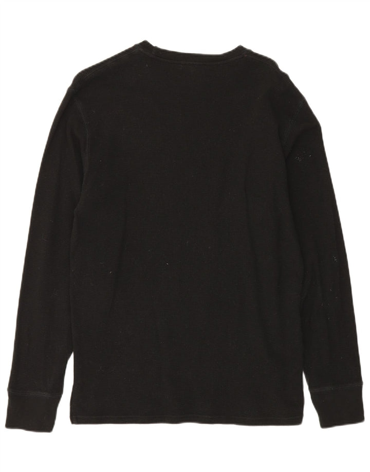 Polo Ralph Lauren Mens Top Long Sleeve Medium Black Cotton