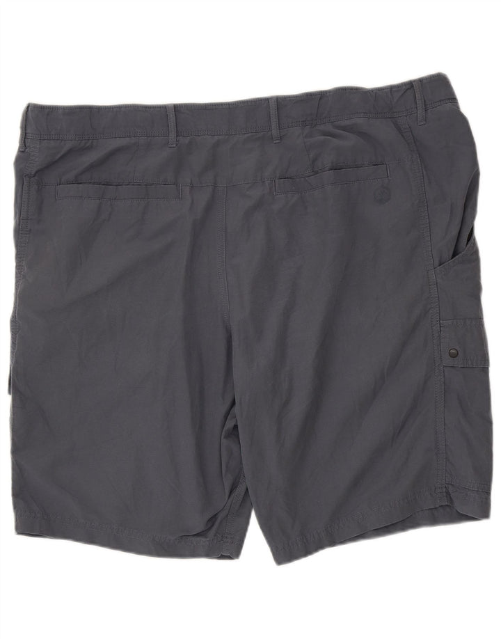 Marks & Spencer Mens Cargo Shorts W44 2XL Navy Blue Cotton