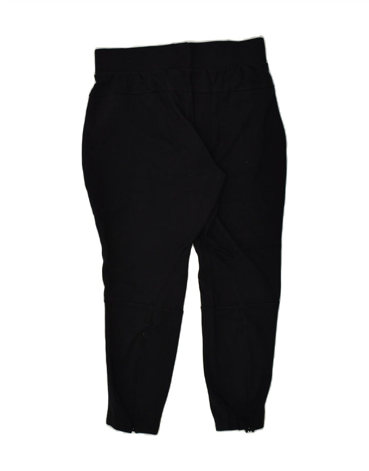 ADIDAS Womens Tracksuit Trousers UK 12/14 Medium Black Rayon | Vintage Adidas | Thrift | Second-Hand Adidas | Used Clothing | Messina Hembry 