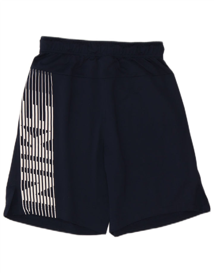 Nike Mens Dri Fit Graphic Sport Shorts Small  Navy Blue Polyester