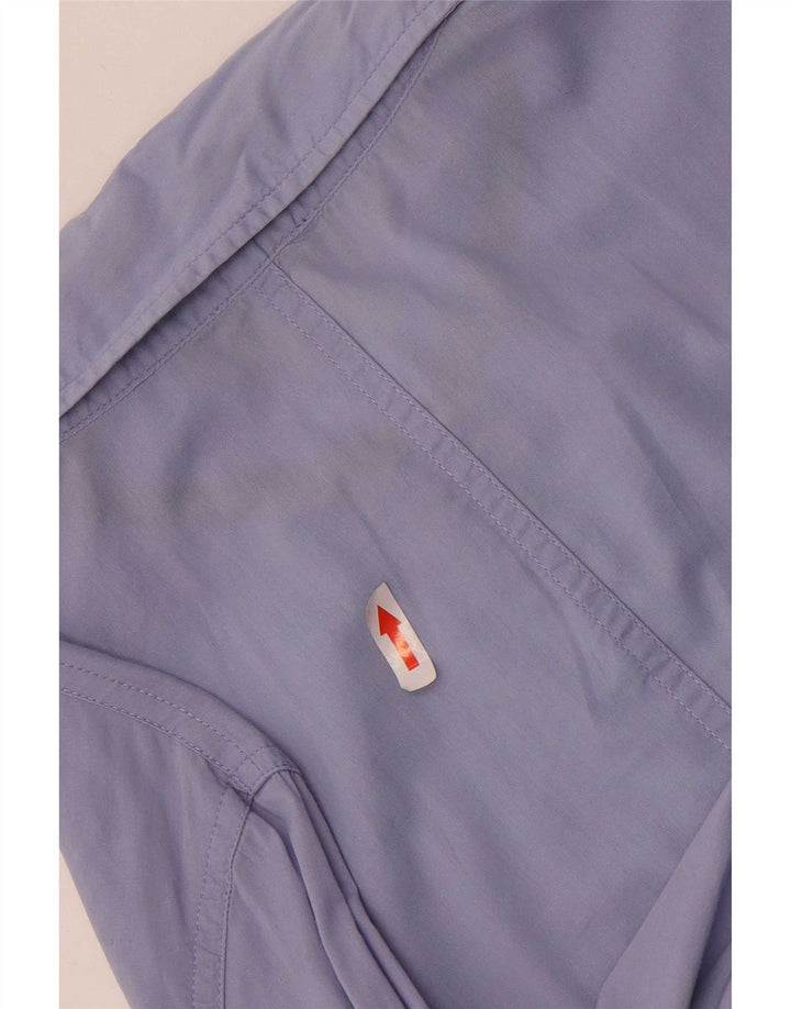 Armani Jeans Damenhemd EU 42 Große blaue Baumwolle