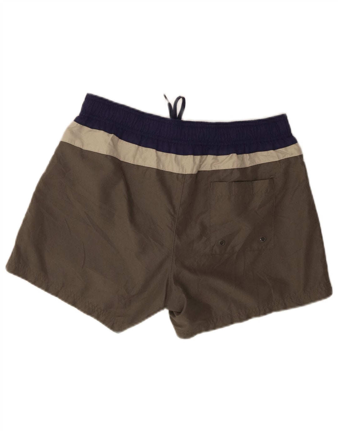Fila Herren-Badeshorts mit Grafik, Größe S, Grau, Farbblock-Polyester