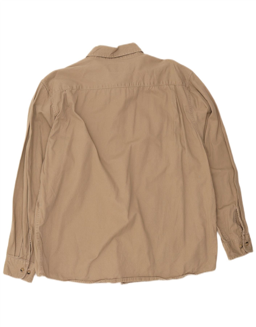 Wrangler Mens Shirt XL Beige Cotton