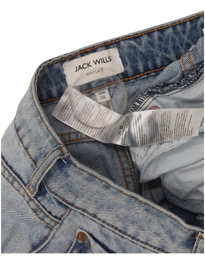 JACK WILLS Womens Straight Jeans W28 L32 Blue Cotton