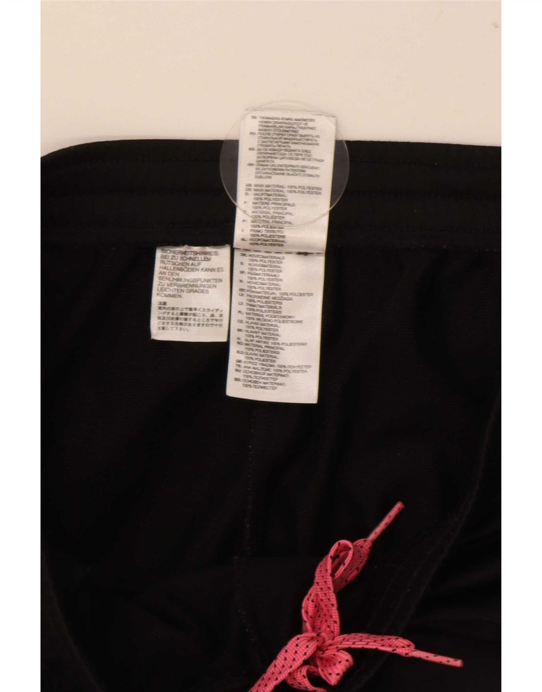 Adidas Graphic Full Tracksuit UK 12/14 Medium Black Polyester