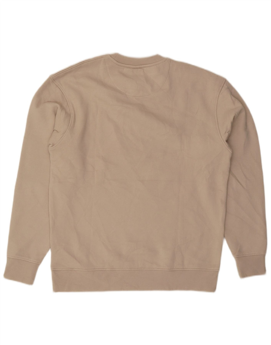 Jack & Jones Mens Sweatshirt Jumper Large Beige Cotton