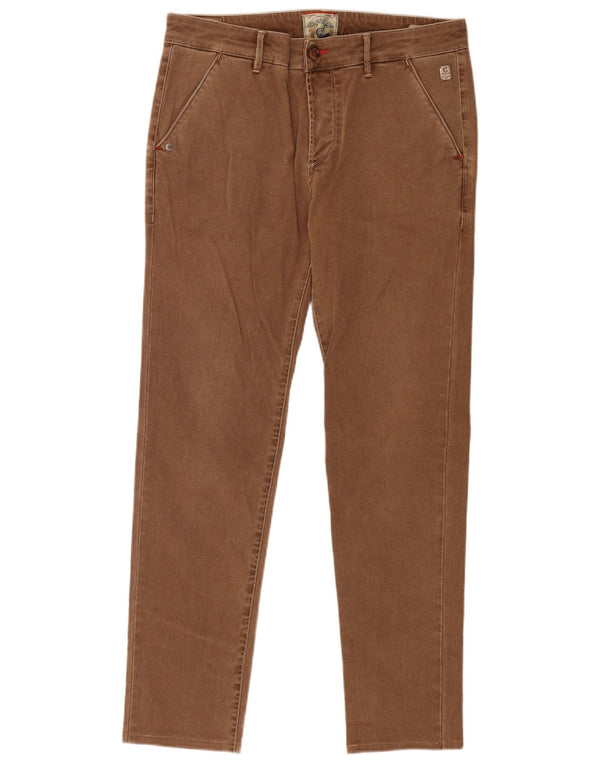 Camouflage AR and J Mens Slim Fit Chino Trousers IT 48 Medium W34 L31 Brown