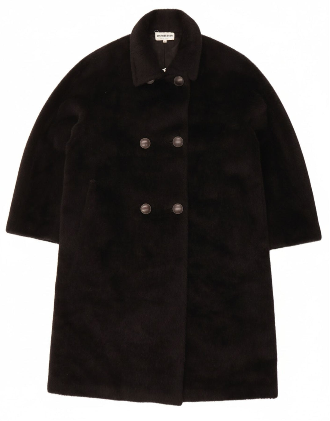 MIMMINA Womens Oversized Overcoat IT 44 Medium Black