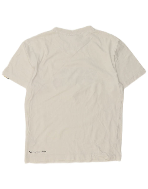 Puma T-Shirt Graphique Top XS Homme Blanc Coton