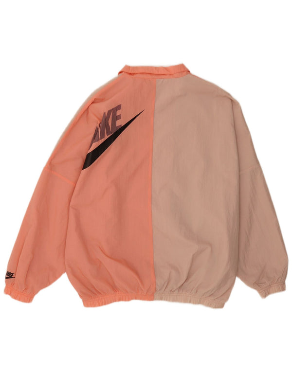 Giacca da ginnastica oversize con grafica Nike da uomo, color block rosa medio