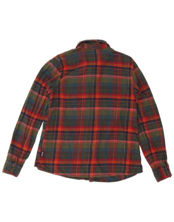 Patagonia Womens Long Sleeve Flannel Shirt UK 10 Small Multicoloured Plaid
