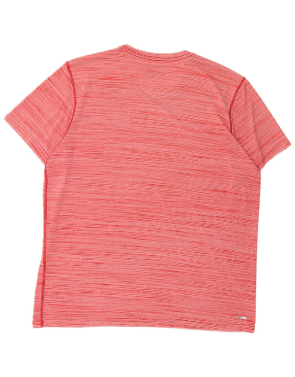 T-shirt da uomo Adidas Top XL poliestere a righe rosse