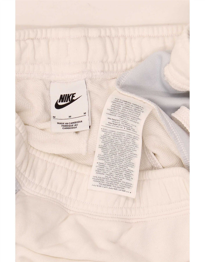 Nike Mens Graphic Sport Shorts Medium White Colourblock Cotton