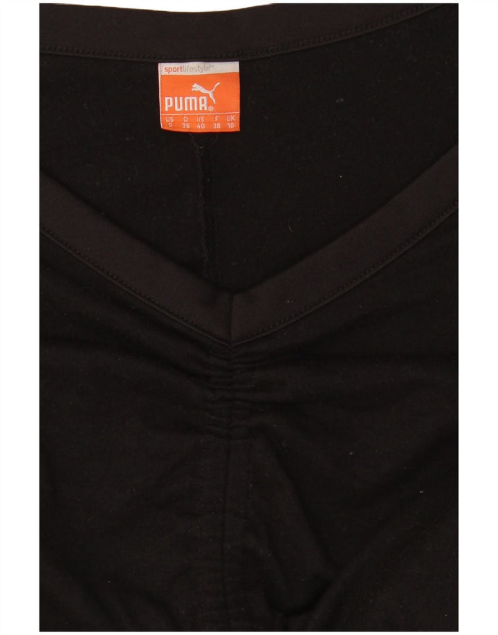 Puma Womens Oversized Top Long Sleeve UK 10 Small Black