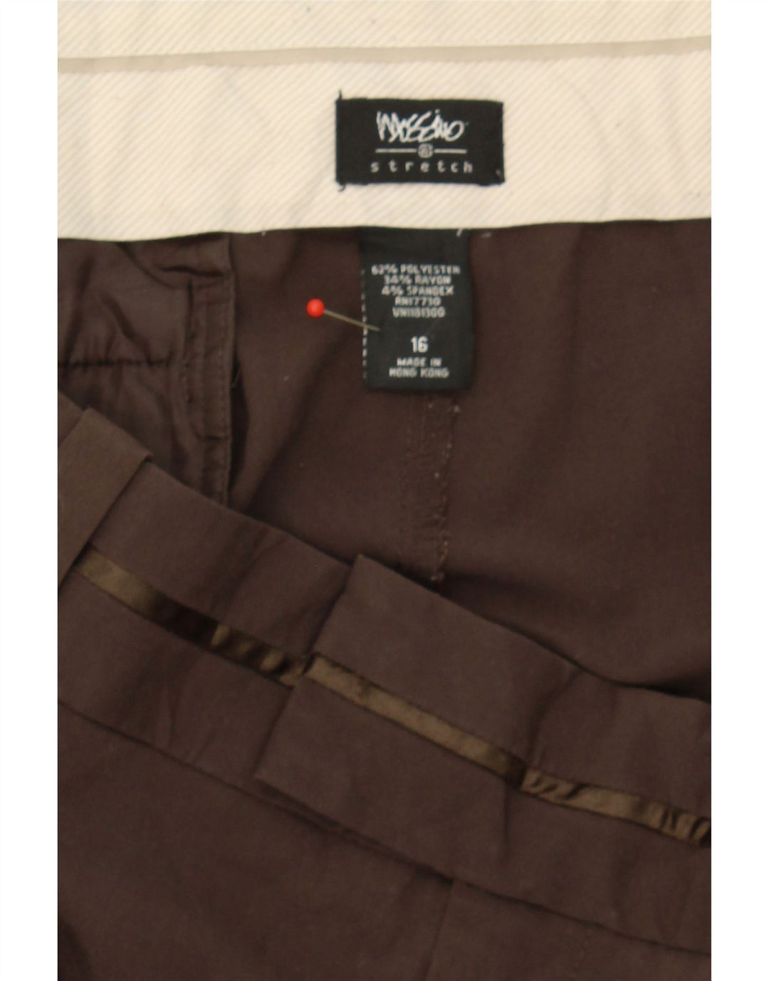 MOSSIMO Womens Bootcut Chino Trousers US 16 2XL W40 L32 Brown Polyester Vintage Mossimo and Second-Hand Mossimo from Messina Hembry 