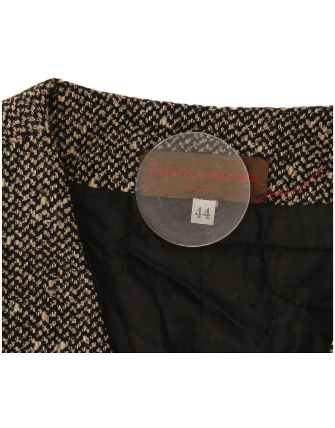 Patrizia Brenner Womens Waistcoat IT 44 Medium Black Flecked