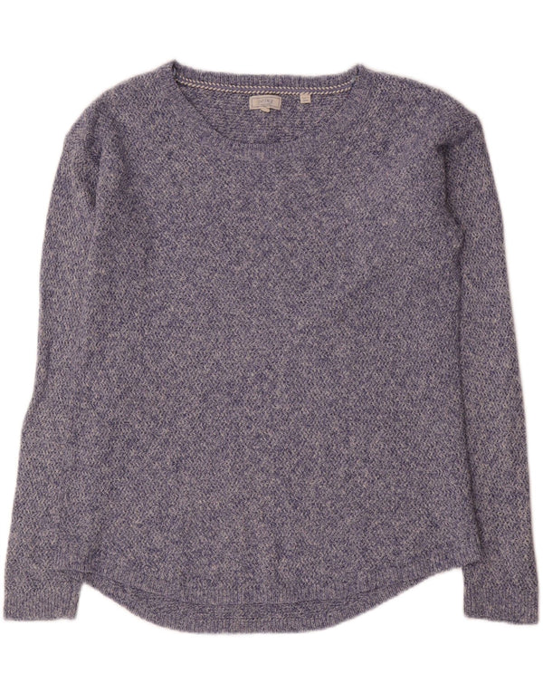 Maglione maglione oversize con scollo a barca da donna Fat Face UK 10 piccolo cotone blu